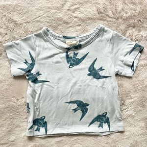 Kate Quinn Blue Sparrow Modal Short Sleeve Boxy Tee 3-6